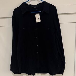 Sanctuary Charcoal Button-Up Blouse